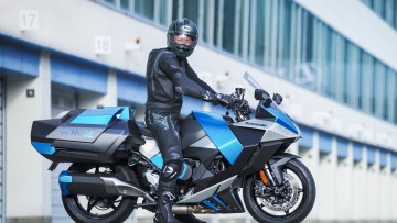 Motorrad mit Wasserstoffverbrennung