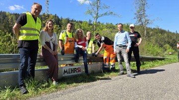 Der Unterfahrschutz gibt mehr Sicherheit für Motorradfahrer