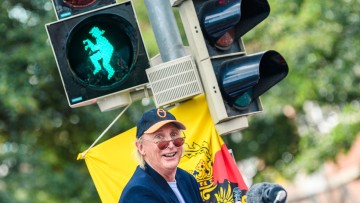 Ampel in Emden mit Otto-Motiv
