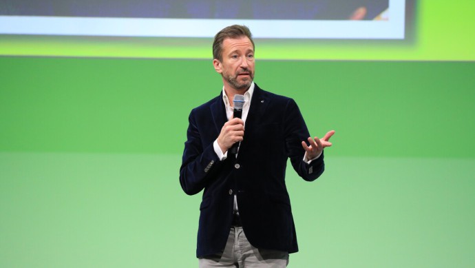 René Borbonus bei seinem Auftritt am FLK