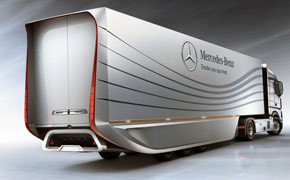 Anhängerstudie: Trailer soll bis zu fünf Liter Kraftstoff sparen Anhaengerstudie_Daimler