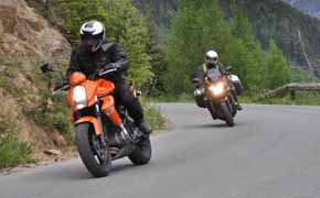 Motorrad Fahrszene