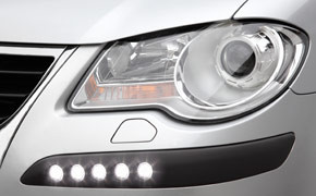 LED-Tagfahrlicht, Hella, Blenden-Set, VW Touran