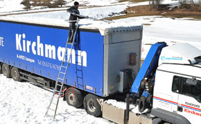 Enteisung, Alu-Leiter, Mauderer Alutechnik