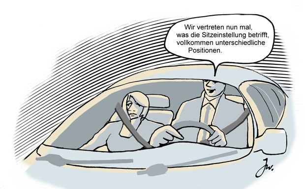 Wer richtig sitzt, fährt gut