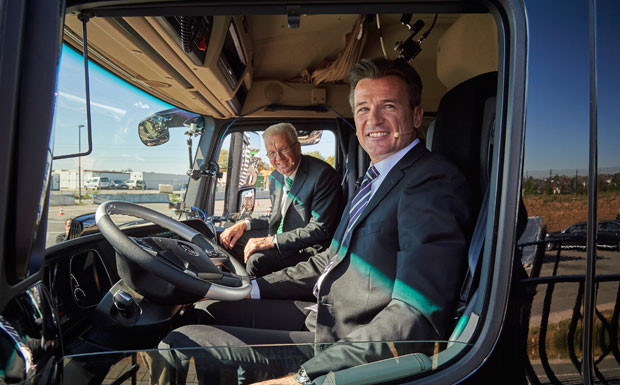 Jungfernfahrt des autonomen Lkw