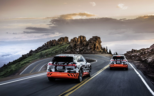 Audi e-tron-Prototyp im Rekuperationstest