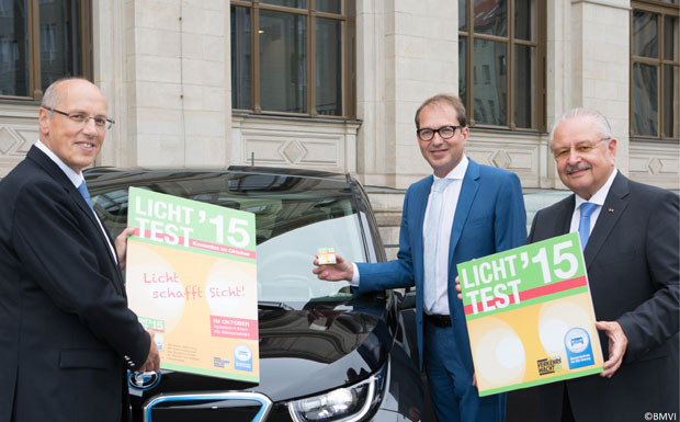 Plakette zum Licht-Test 2015 vorgestellt