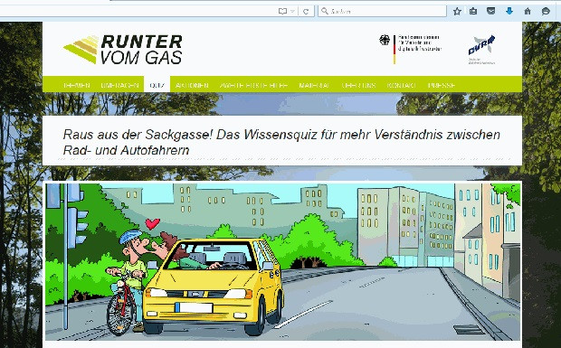 Quizzen für mehr Verständnis zwischen Rad- und Autofahrern