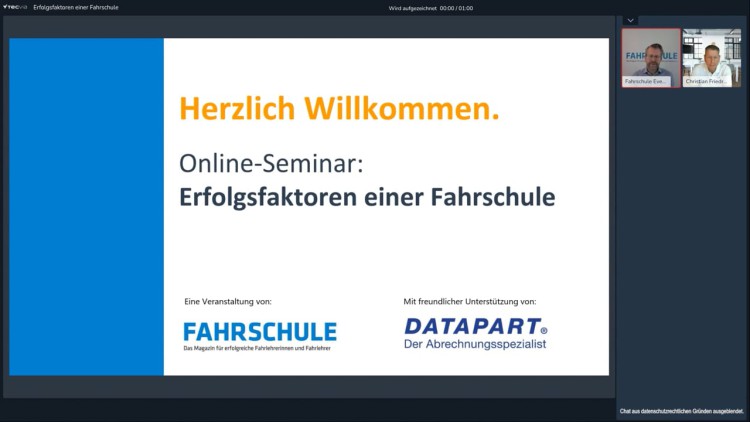 Online-Seminar: Erfolgsfaktoren einer Fahrschule