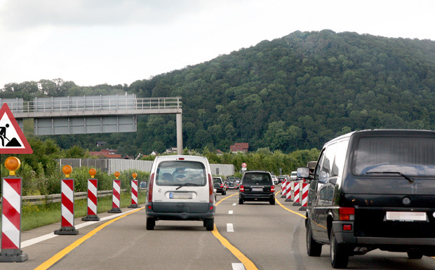 Autobahnbaustelle