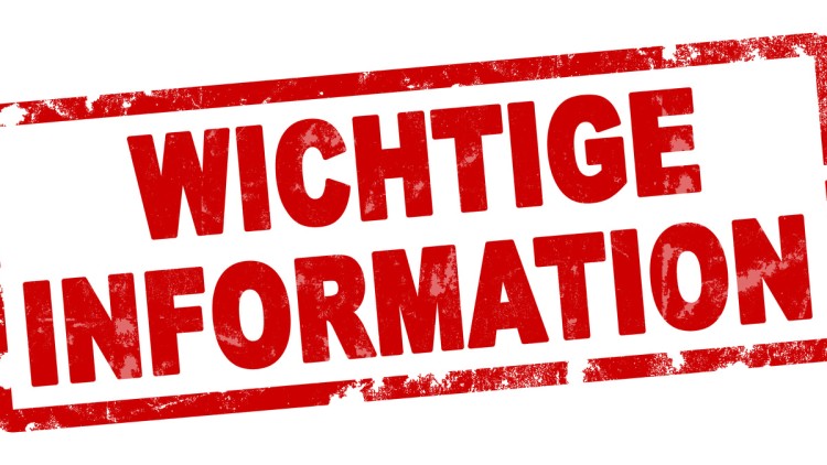 Wichtige Informationen