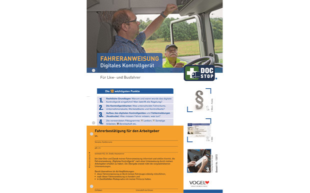 Fahreranweisung "Digitales Kontrollgerät"