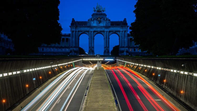 Belgien Brüssel Autobahn Triumphbogen