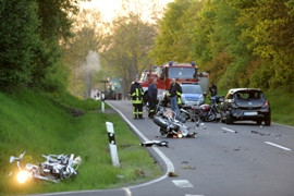Motorrad-Unfall