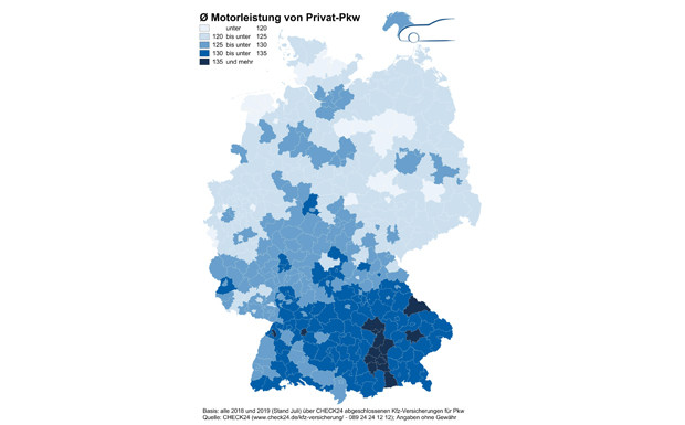 Süddeutschen Fahrern sind PS sehr wichtig