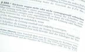 gesetzliches Rücktrittsrecht